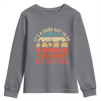 Funny It's A Good Day To Go Ice Skating Youth Sweatshirt - Wonder Print Shop