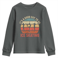 Funny It's A Good Day To Go Ice Skating Youth Sweatshirt - Wonder Print Shop