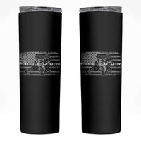 American Flag Snowmobile Freedom Winter Sport Skinny Tumbler - Wonder Print Shop