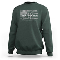 American Flag Snowmobile Freedom Winter Sport Sweatshirt - Wonder Print Shop