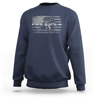 American Flag Snowmobile Freedom Winter Sport Sweatshirt - Wonder Print Shop