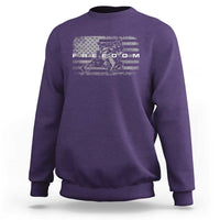 American Flag Snowmobile Freedom Winter Sport Sweatshirt - Wonder Print Shop