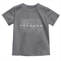 American Flag Snowmobile Freedom Winter Sport Toddler T Shirt - Wonder Print Shop