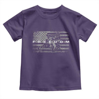 American Flag Snowmobile Freedom Winter Sport Toddler T Shirt - Wonder Print Shop
