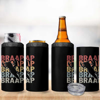 Snowmobile Braaap 4 in 1 Can Cooler Tumbler Retro Snowcross Snow Sled Winter Sport - Wonder Print Shop
