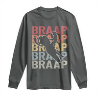 Snowmobile Braaap Long Sleeve Shirt Retro Snowcross Snow Sled Winter Sport - Wonder Print Shop