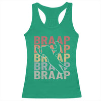 Snowmobile Braaap Racerback Tank Top Retro Snowcross Snow Sled Winter Sport - Wonder Print Shop