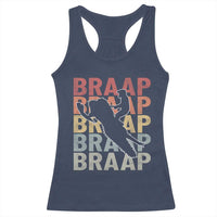 Snowmobile Braaap Racerback Tank Top Retro Snowcross Snow Sled Winter Sport - Wonder Print Shop