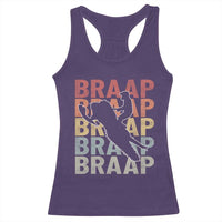 Snowmobile Braaap Racerback Tank Top Retro Snowcross Snow Sled Winter Sport - Wonder Print Shop