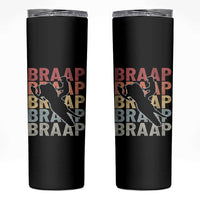 Snowmobile Braaap Skinny Tumbler Retro Snowcross Snow Sled Winter Sport - Wonder Print Shop
