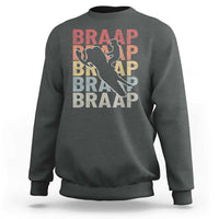 Snowmobile Braaap Sweatshirt Retro Snowcross Snow Sled Winter Sport - Wonder Print Shop