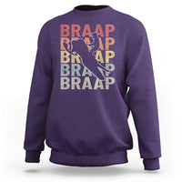 Snowmobile Braaap Sweatshirt Retro Snowcross Snow Sled Winter Sport - Wonder Print Shop