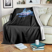 Snowmobile Snow Mountain Forest Snowmobiling Winter Sport Throw Blanket - Wonder Print Shop