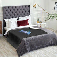 Snowmobile Snow Mountain Forest Snowmobiling Winter Sport Throw Blanket - Wonder Print Shop