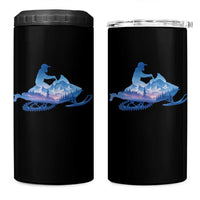 Snowmobile Snow Mountain Forest Snowmobiling Winter Sport 4 in 1 Can Cooler Tumbler - Wonder Print Shop