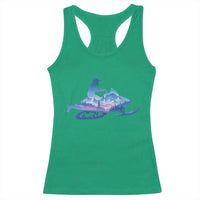Snowmobile Snow Mountain Forest Snowmobiling Winter Sport Racerback Tank Top - Wonder Print Shop
