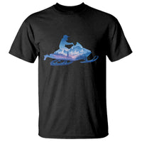 Snowmobile Snow Mountain Forest Snowmobiling Winter Sport T Shirt - Wonder Print Shop