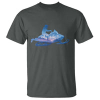 Snowmobile Snow Mountain Forest Snowmobiling Winter Sport T Shirt - Wonder Print Shop