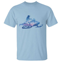 Snowmobile Snow Mountain Forest Snowmobiling Winter Sport T Shirt - Wonder Print Shop