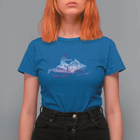 Snowmobile Snow Mountain Forest Snowmobiling Winter Sport T Shirt For Women - Wonder Print Shop