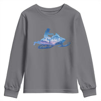 Snowmobile Snow Mountain Forest Snowmobiling Winter Sport Youth Sweatshirt - Wonder Print Shop
