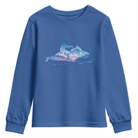 Snowmobile Snow Mountain Forest Snowmobiling Winter Sport Youth Sweatshirt - Wonder Print Shop