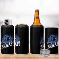 Snowmobile Braaap 4 in 1 Can Cooler Tumbler Snowcross Snow Sled Extreme Outdoor Winter Sports - Wonder Print Shop