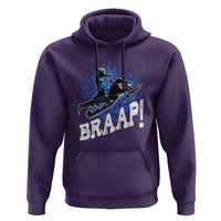 Snowmobile Braaap Hoodie Snowcross Snow Sled Extreme Outdoor Winter Sports - Wonder Print Shop