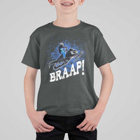 Snowmobile Braaap T Shirt For Kid Snowcross Snow Sled Extreme Outdoor Winter Sports - Wonder Print Shop