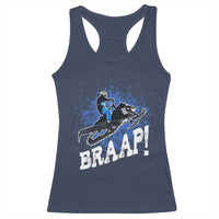 Snowmobile Braaap Racerback Tank Top Snowcross Snow Sled Extreme Outdoor Winter Sports - Wonder Print Shop