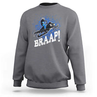 Snowmobile Braaap Sweatshirt Snowcross Snow Sled Extreme Outdoor Winter Sports - Wonder Print Shop