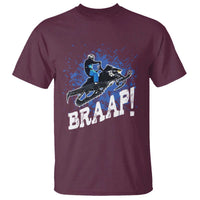 Snowmobile Braaap T Shirt Snowcross Snow Sled Extreme Outdoor Winter Sports - Wonder Print Shop