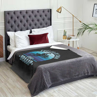 Funny Snowmobile Throw Blanket Fueled By Snow And Braaap Winter Sports - Wonder Print Shop