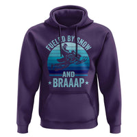 Funny Snowmobile Hoodie Fueled By Snow And Braaap Winter Sports - Wonder Print Shop