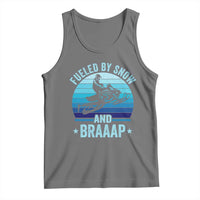 Funny Snowmobile Tank Top Fueled By Snow And Braaap Winter Sports - Wonder Print Shop