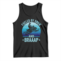 Funny Snowmobile Tank Top Fueled By Snow And Braaap Winter Sports - Wonder Print Shop