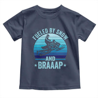 Funny Snowmobile Toddler T Shirt Fueled By Snow And Braaap Winter Sports - Wonder Print Shop