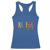 Funny Mardi Gras Cajun Crawfish Season Racerback Tank Top