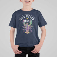 Funny Cajun Crawfish Boil Mardi Gras T Shirt For Kid Crawfish Krewe