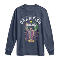 Funny Cajun Crawfish Boil Mardi Gras Long Sleeve Shirt Crawfish Krewe