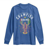 Funny Cajun Crawfish Boil Mardi Gras Long Sleeve Shirt Crawfish Krewe