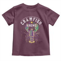 Funny Cajun Crawfish Boil Mardi Gras Toddler T Shirt Crawfish Krewe