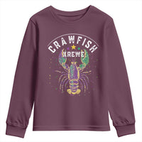 Funny Cajun Crawfish Boil Mardi Gras Youth Sweatshirt Crawfish Krewe