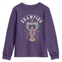 Funny Cajun Crawfish Boil Mardi Gras Youth Sweatshirt Crawfish Krewe