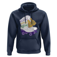 Funny Mardi Gras Hoodie Rollin' With My Krewe Marching Boots Carnival Party