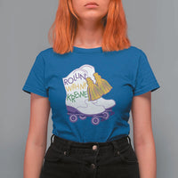 Funny Mardi Gras T Shirt For Women Rollin' With My Krewe Marching Boots Carnival Party