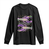 Funny Cajun Crawfish Boil Mardi Gras Long Sleeve Shirt What's Crackin