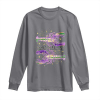 Funny Cajun Crawfish Boil Mardi Gras Long Sleeve Shirt What's Crackin