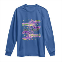 Funny Cajun Crawfish Boil Mardi Gras Long Sleeve Shirt What's Crackin