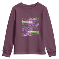 Funny Cajun Crawfish Boil Mardi Gras Youth Sweatshirt What's Crackin